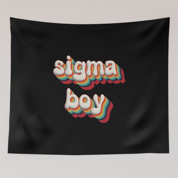 Item preview, Sigma Boy 3D Text – Bold Colorful Typography Design for for all the sigma boys out there designed and sold by EmeraldeaDesign.