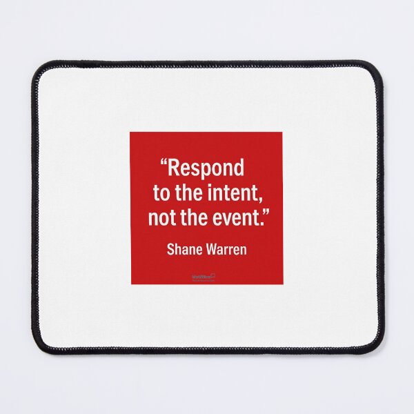 Item preview, Respond to the Intent (red) designed and sold by MotiWear: Think It. Wear It. Live It..