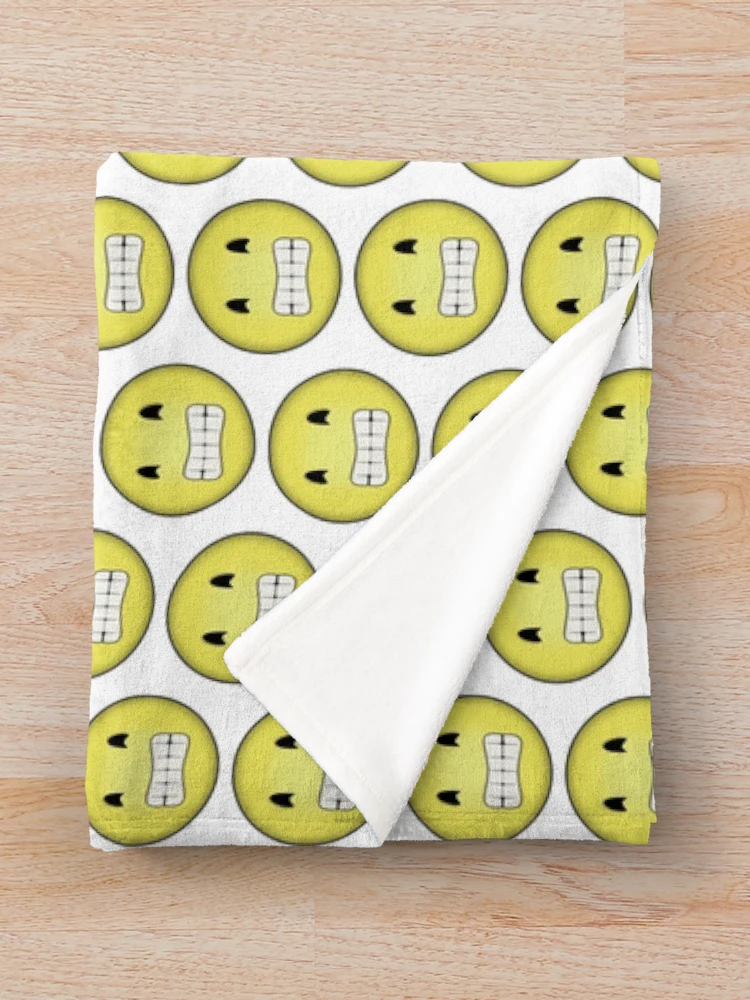 Imagen 3 de 6, Manta con la obra Smiley, diseñada y vendida por RazyCe.