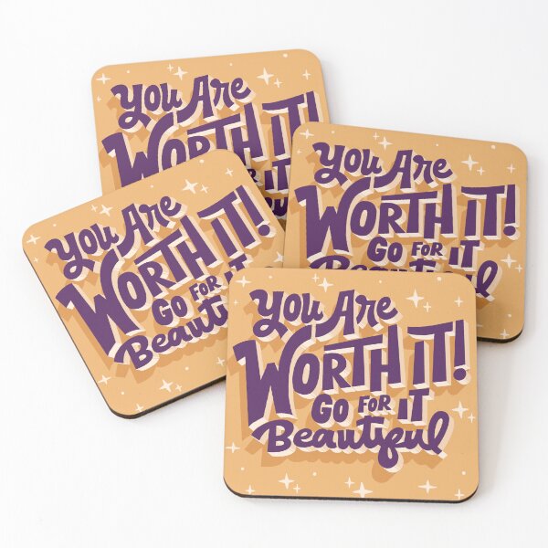 Item preview, You are worth it! Go for it beautiful designed and sold by indysign.