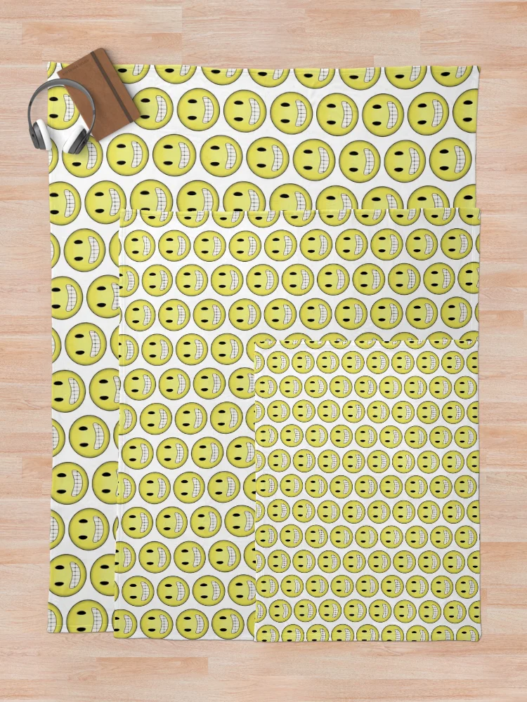 Imagen 5 de 6, Manta con la obra Smiley, diseñada y vendida por RazyCe.