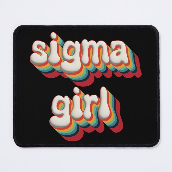 Item preview, Sigma Girl 3D Text – Aesthetic Colorful Design for Strong Independent Girls designed and sold by EmeraldeaDesign.