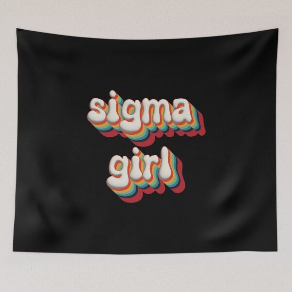 Item preview, Sigma Girl 3D Text – Aesthetic Colorful Design for Strong Independent Girls designed and sold by EmeraldeaDesign.