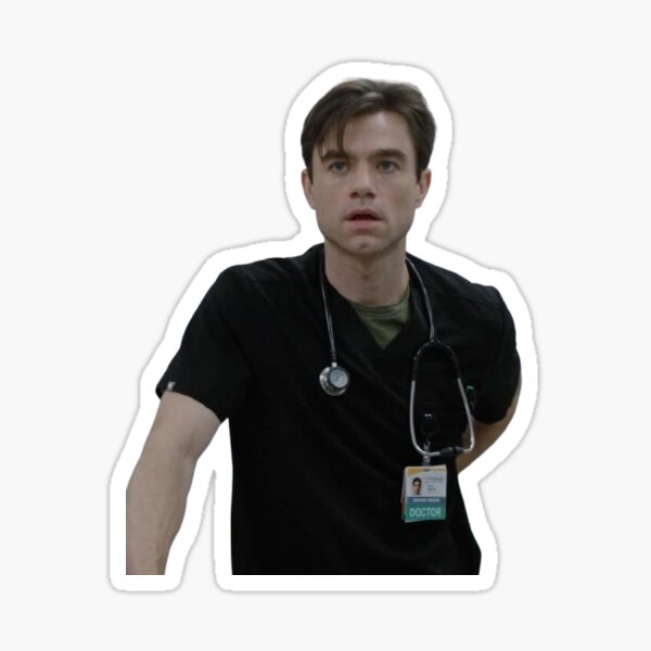dr langdon from the pitt Sticker