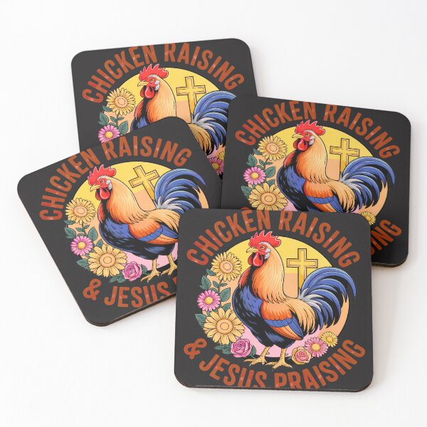 Item preview, Jesus Praise And Chicken Raising: A Rustic Rooster Farm Life Faith  Artwork designed and sold by elynne9.
