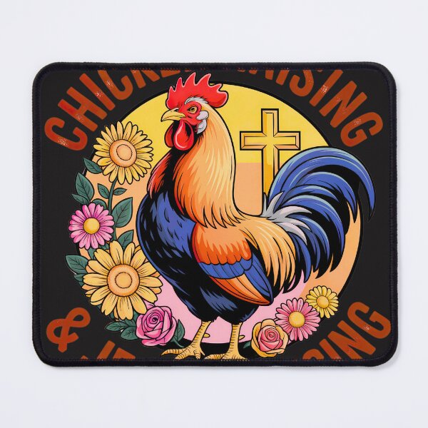 Item preview, Jesus Praise And Chicken Raising: A Rustic Rooster Farm Life Faith Artwork designed and sold by elynne9.