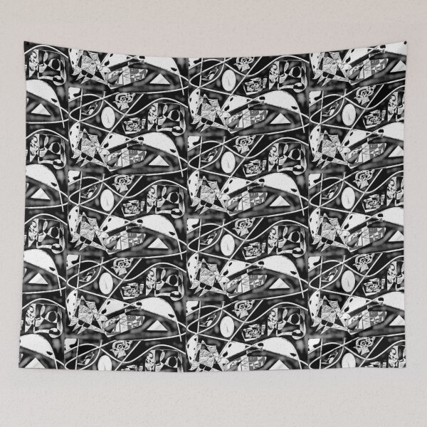 Item preview, Shapes Symbols In B & W abstract designed and sold by SmashingDeals.