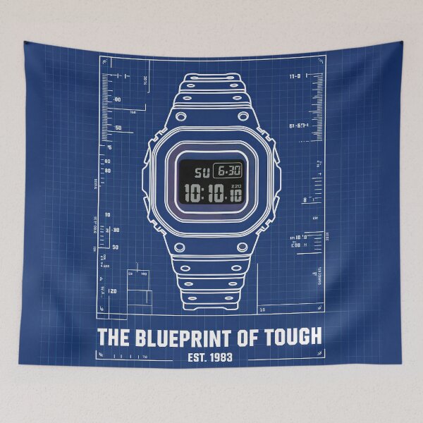 Item preview, The Original Tough Watch, Blueprint Style designed and sold by WatchesAndMore.