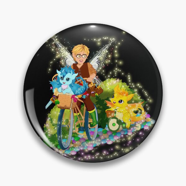 Item preview, Tobie Riding Bikes With His Baby Pet Dragons designed and sold by FairyBookClub.
