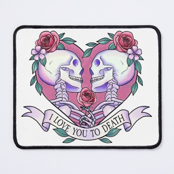 Item preview, I love you to death skulls valentine day designed and sold by lganme.