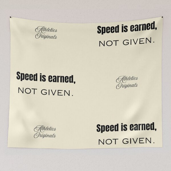 Item preview, Speed is earned designed and sold by Toonlympics.