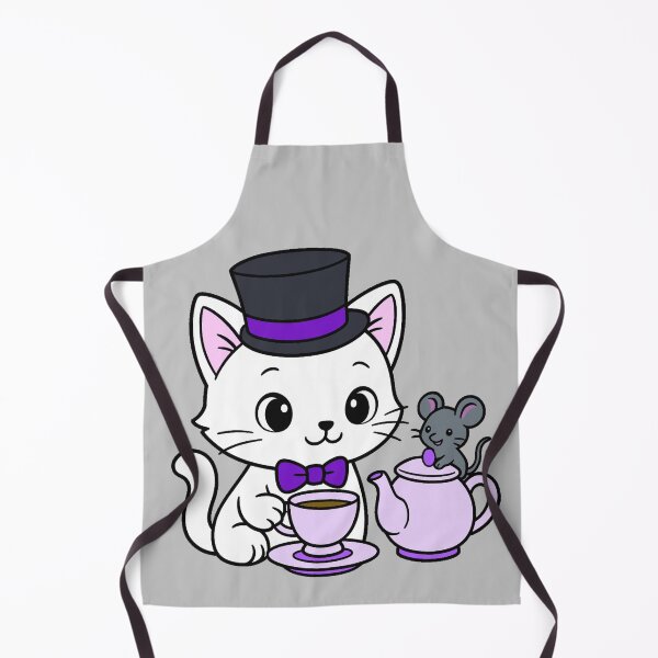 Item preview, Kitty Tea Party - White - Violet designed and sold by AngelMiette.