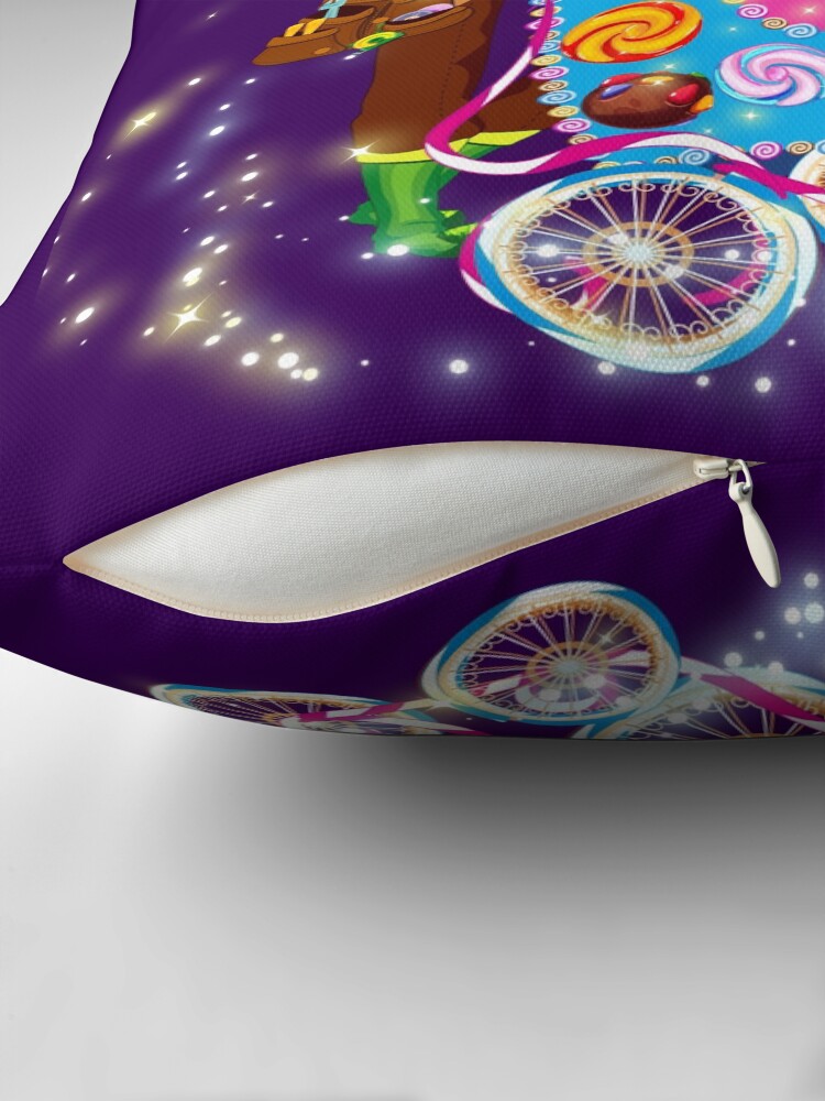 Thumbnail 2 of 4, Pillow, Tobie Tinker's Magical Candy Cart designed and sold by FairyBookClub.