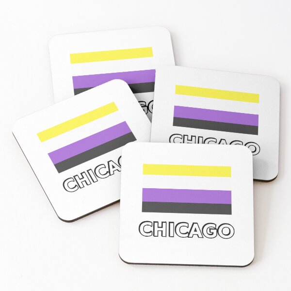 Item preview, Non Binary Pride Flag Chicago designed and sold by Inspirationmotivation.