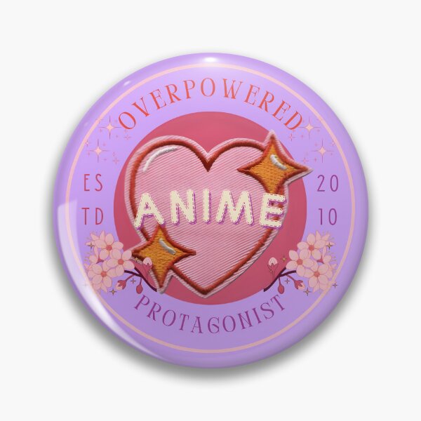 Item preview, Overpowered Anime Protagonist Aesthetic Badge - Otaku Core Design designed and sold by HoneyNutCrisis.