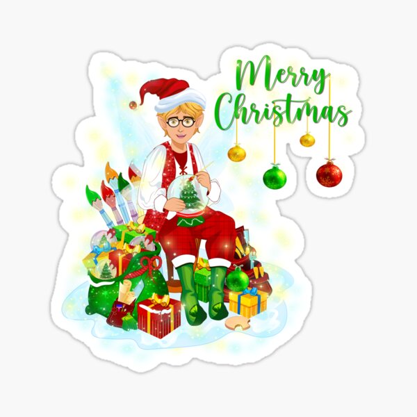 Item preview, Tobie Tinker Wishing You A Very Merry Christmas designed and sold by FairyBookClub.
