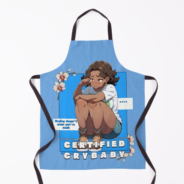 Item preview, Certified Crybaby – Aesthetic Sad Anime Girl Emotional Art designed and sold by HoneyNutCrisis.