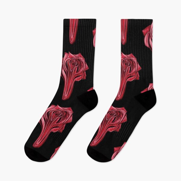 Artikelvorschau, Tropfende Flüssigkeit, Rote Rose, Begriff, Kunst, Abbildung, Design entworfen und verkauft von Scarlet Swan.