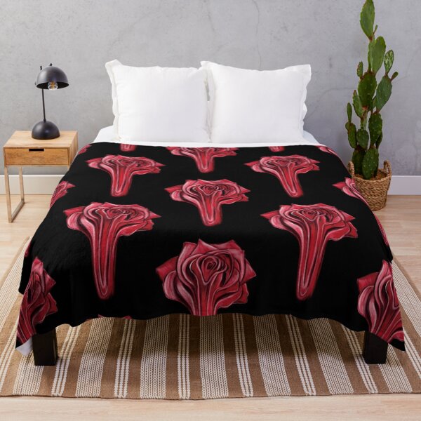 Artikelvorschau, Tropfende Flüssigkeit, Rote Rose, Begriff, Kunst, Abbildung, Design entworfen und verkauft von Scarlet Swan.