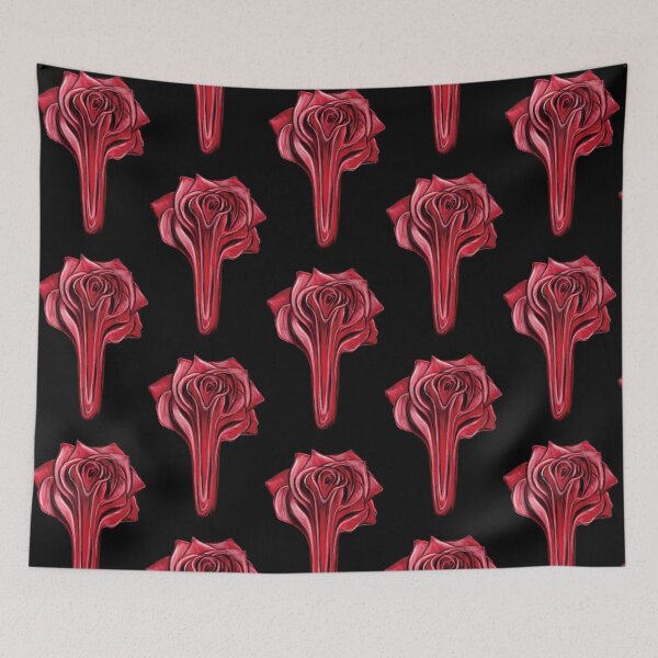 Item preview, Dripping Liquid Red Rose Concept Art Illustration Design designed and sold by Scarlet Swan.