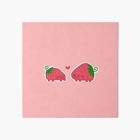 Vista previa del artículo con la obra «¡Amor de fresa!», diseñado y vendido por Pipapeep.