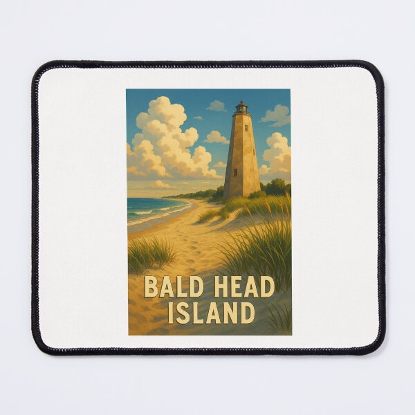 Item preview, Old Baldy Lighthouse on Bald Head Island Beach Path designed and sold by Places On Earth.