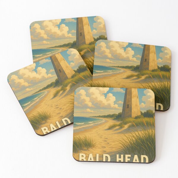 Item preview, Old Baldy Lighthouse on Bald Head Island Beach Path designed and sold by Places On Earth.