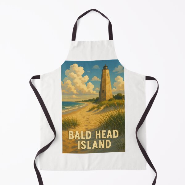 Item preview, Old Baldy Lighthouse on Bald Head Island Beach Path designed and sold by Places On Earth.