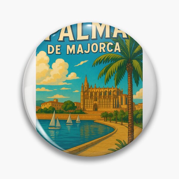 Item preview, La Seu Cathedral in Palma de Mallorca with Waterfront View designed and sold by Places On Earth.