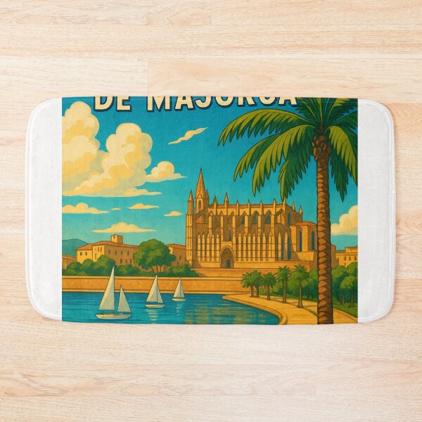 Item preview, La Seu Cathedral in Palma de Mallorca with Waterfront View designed and sold by Places On Earth.