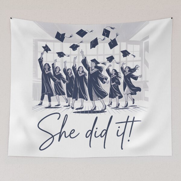Item preview, She did it.  Congratulations on your Graduation  designed and sold by BuxomBabe21.