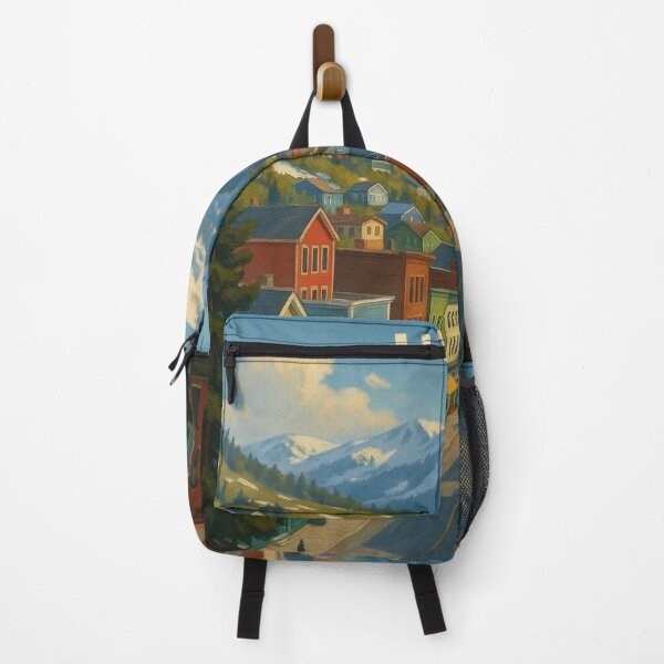 Item preview, Winter View of Park City Utah with Mountain Town Street designed and sold by Places On Earth.
