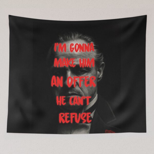 Item preview, Don Vito Corleone Neon Fan Art designed and sold by Enea Kelo.