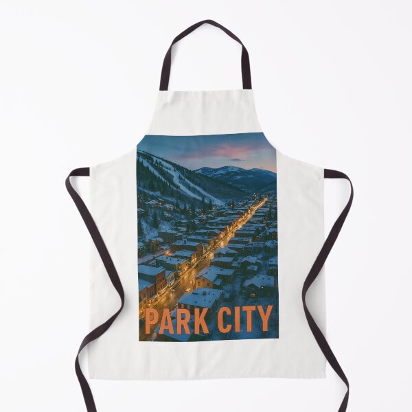 Item preview, Park City Utah at Night with Snowy Streets and Mountains designed and sold by Places On Earth.