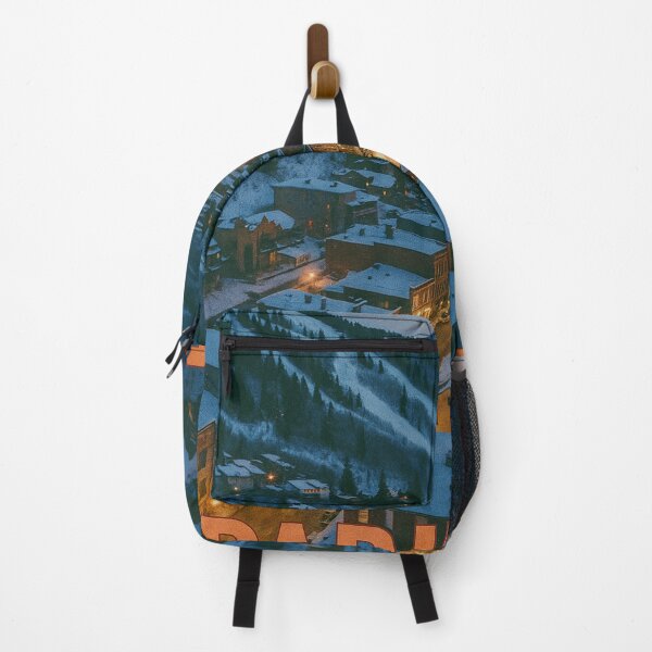 Item preview, Park City Utah at Night with Snowy Streets and Mountains designed and sold by Places On Earth.