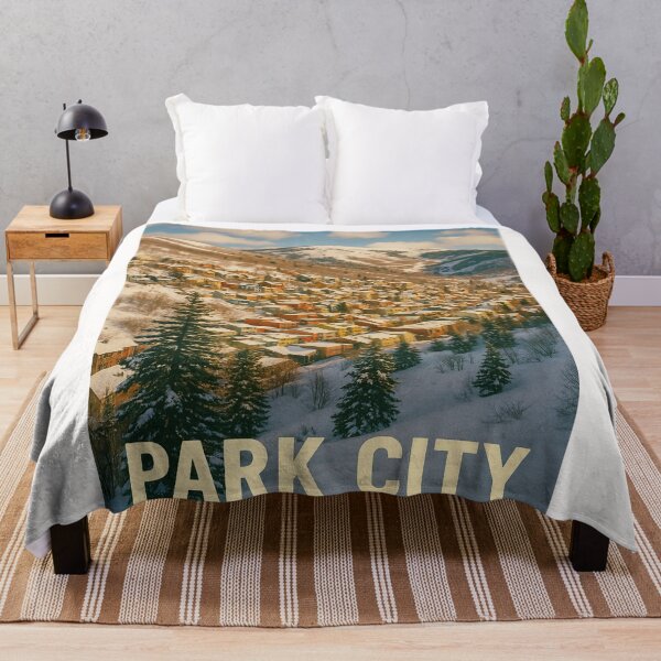Item preview, Park City Hillside in Winter with Colorful Snow-Covered Homes designed and sold by Places On Earth.