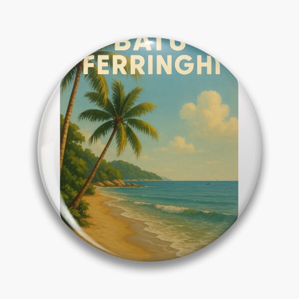 Item preview, Batu Ferringhi Coastline with Palm Trees and Golden Sand designed and sold by Places On Earth.