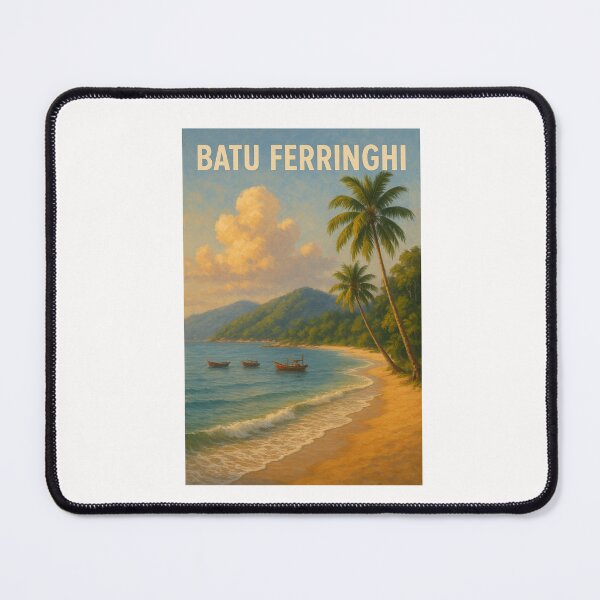 Item preview, Fishing Boats on Batu Ferringhi’s Peaceful Shoreline designed and sold by Places On Earth.
