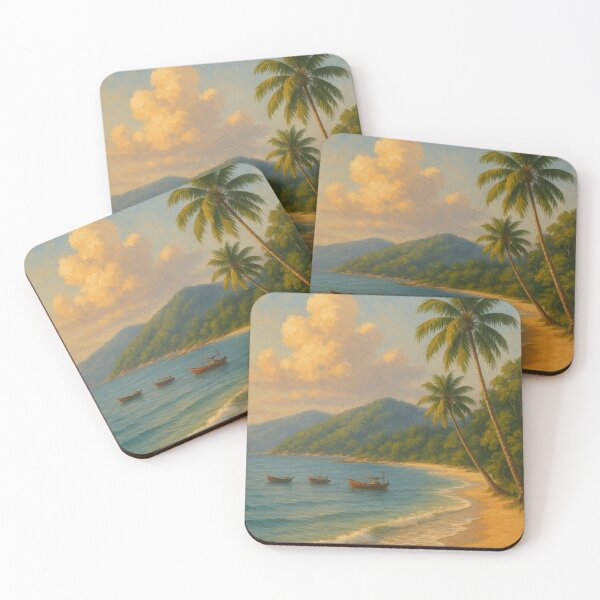 Item preview, Fishing Boats on Batu Ferringhi’s Peaceful Shoreline designed and sold by Places On Earth.