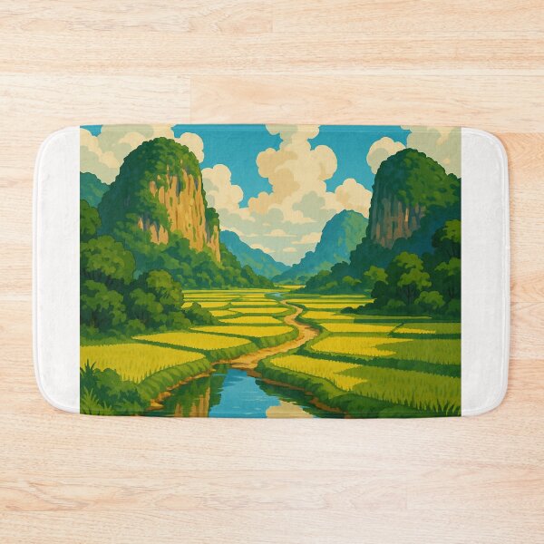 Item preview, Limestone Hills and Rice Paddies in Perak Malaysia designed and sold by Places On Earth.