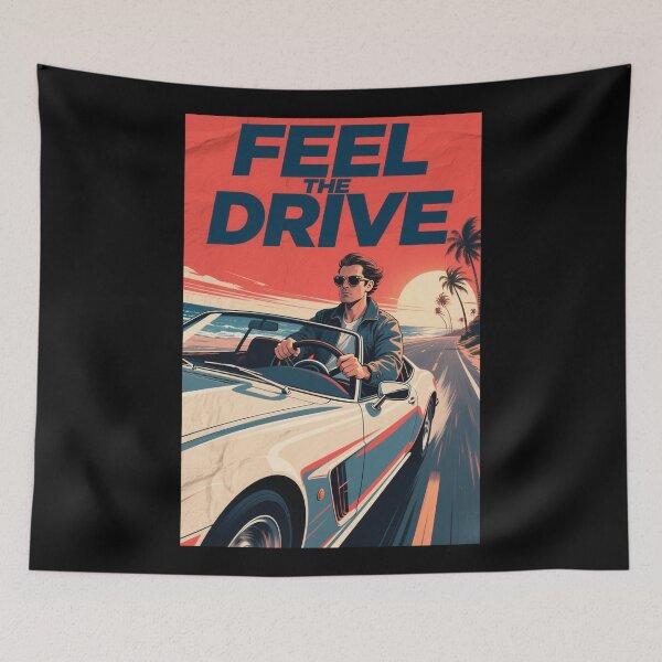 Item preview, Feel the Drive – Retro Sports Car in Hope Style designed and sold by HoopeStylee.