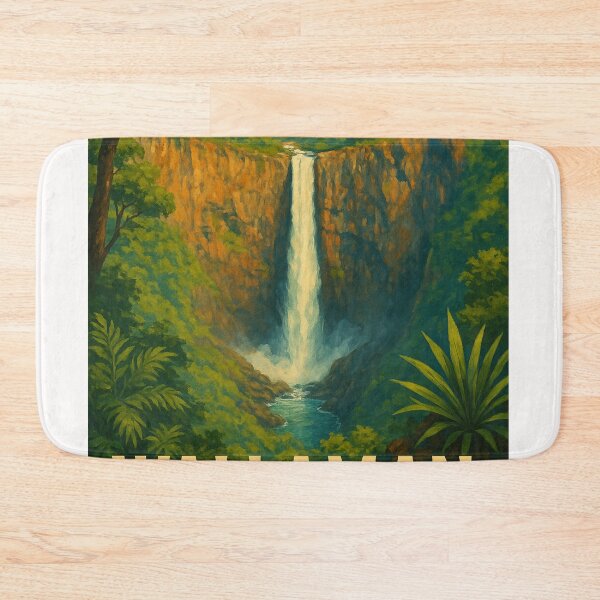 Item preview, Wallaman Falls in Lush Tropical Queensland Landscape designed and sold by Places On Earth.