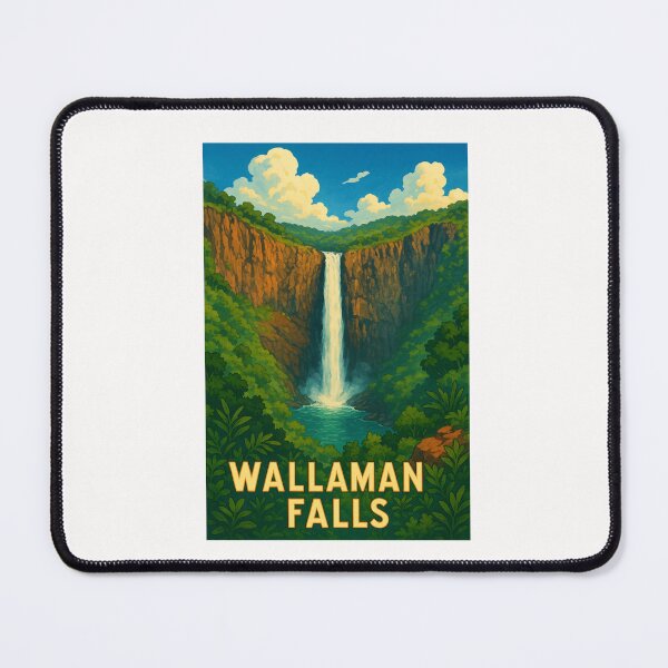 Item preview, Wallaman Falls in Tropical Rainforest with Clear Sky designed and sold by Places On Earth.