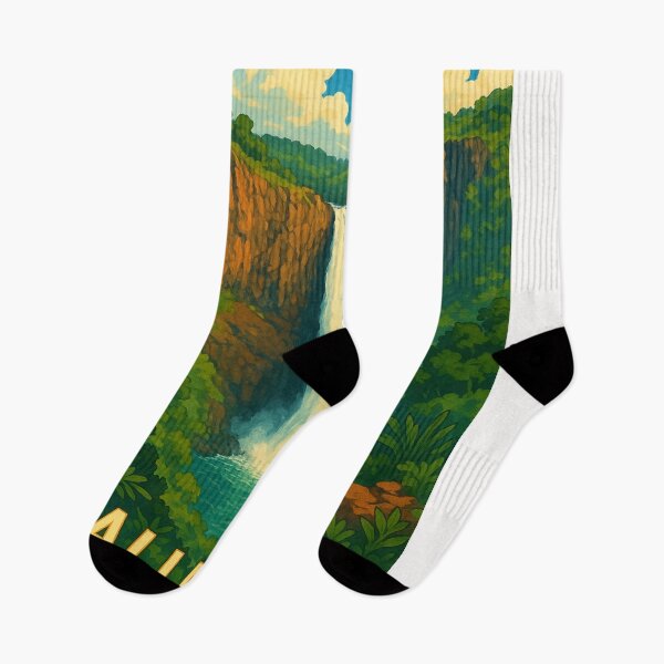 Item preview, Wallaman Falls in Tropical Rainforest with Clear Sky designed and sold by Places On Earth.