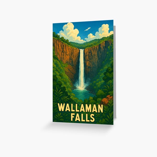 Item preview, Wallaman Falls in Tropical Rainforest with Clear Sky designed and sold by Places On Earth.