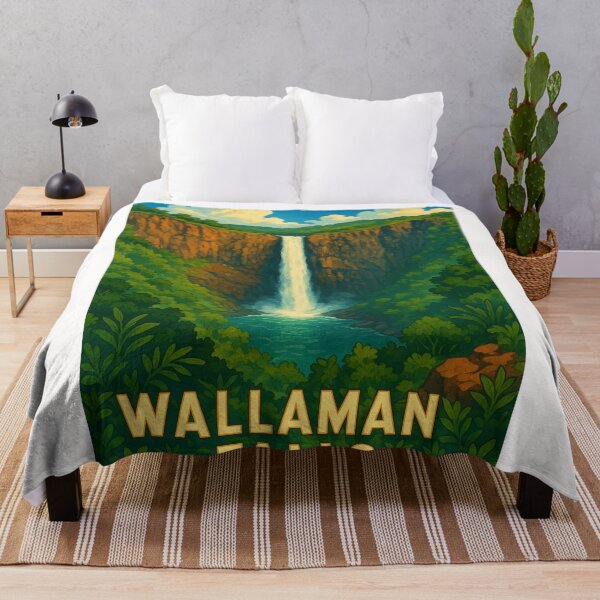 Item preview, Wallaman Falls in Tropical Rainforest with Clear Sky designed and sold by Places On Earth.