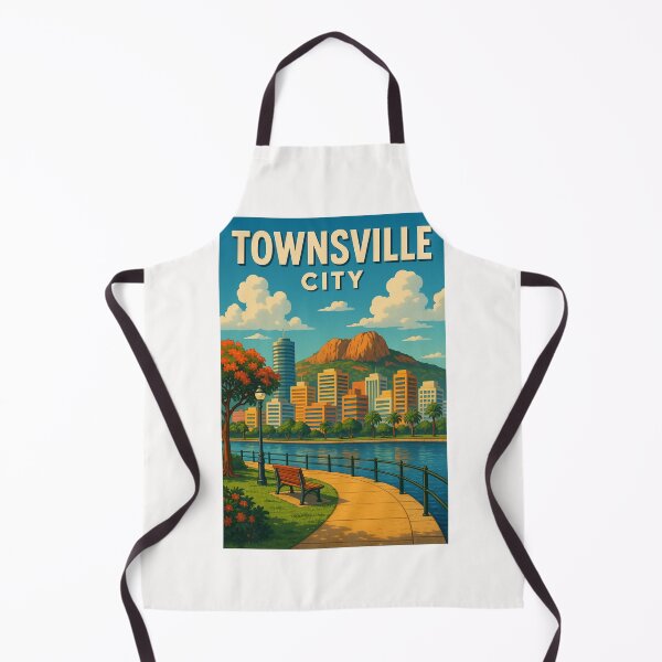 Item preview, Townsville City Skyline and Castle Hill from Waterfront designed and sold by Places On Earth.