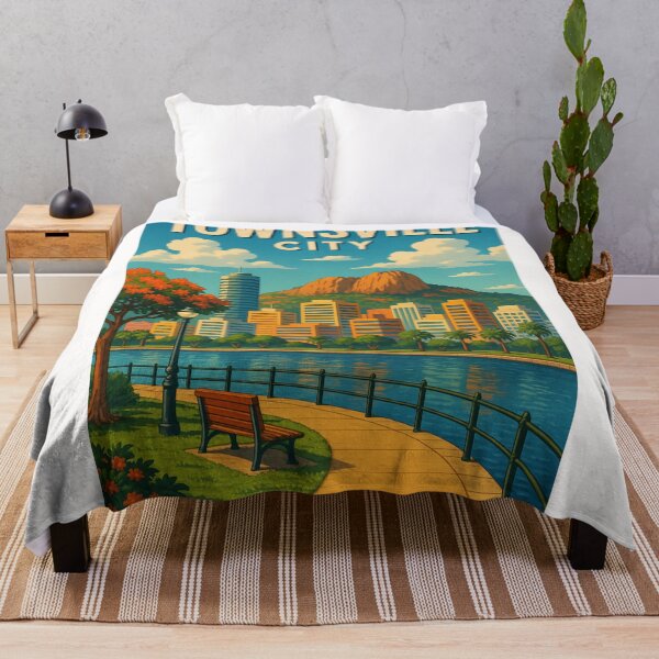 Item preview, Townsville City Skyline and Castle Hill from Waterfront designed and sold by Places On Earth.
