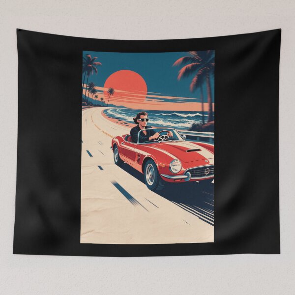 Item preview, 80s Retro Sports Car in Hope Style designed and sold by HoopeStylee.
