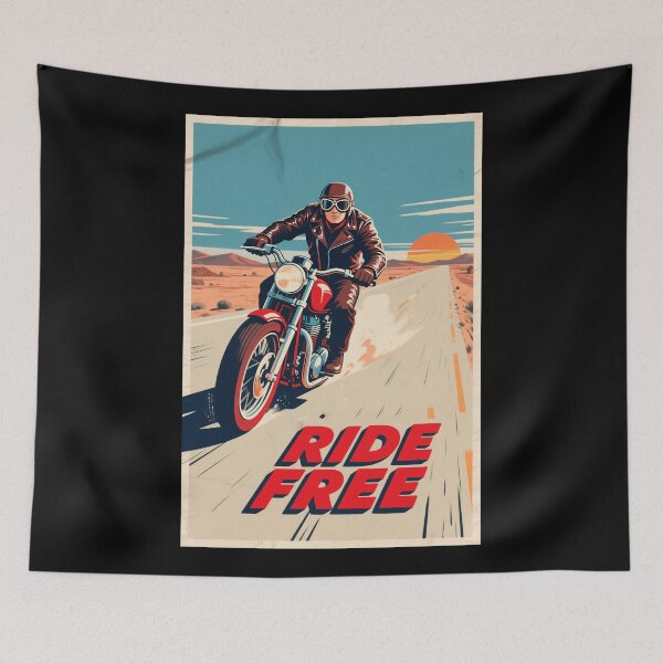 Item preview, Ride Free – Vintage Motorcycle Hope Style Art designed and sold by HoopeStylee.